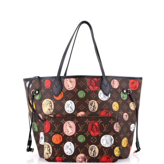 Louis Vuitton Neverfull NM Tote Limited Edition Fornasetti Cameo Monogram Canvas MM