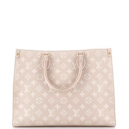 Louis Vuitton OnTheGo Tote Spring in the City Monogram Empreinte Leather MM