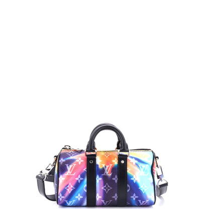 Louis Vuitton Keepall Bandouliere Bag Limited Edition Monogram Sunset Canvas XS
