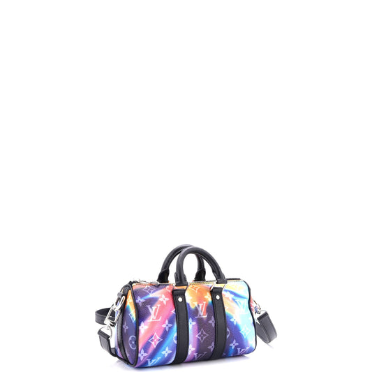Louis Vuitton Keepall Bandouliere Bag Limited Edition Monogram Sunset Canvas XS