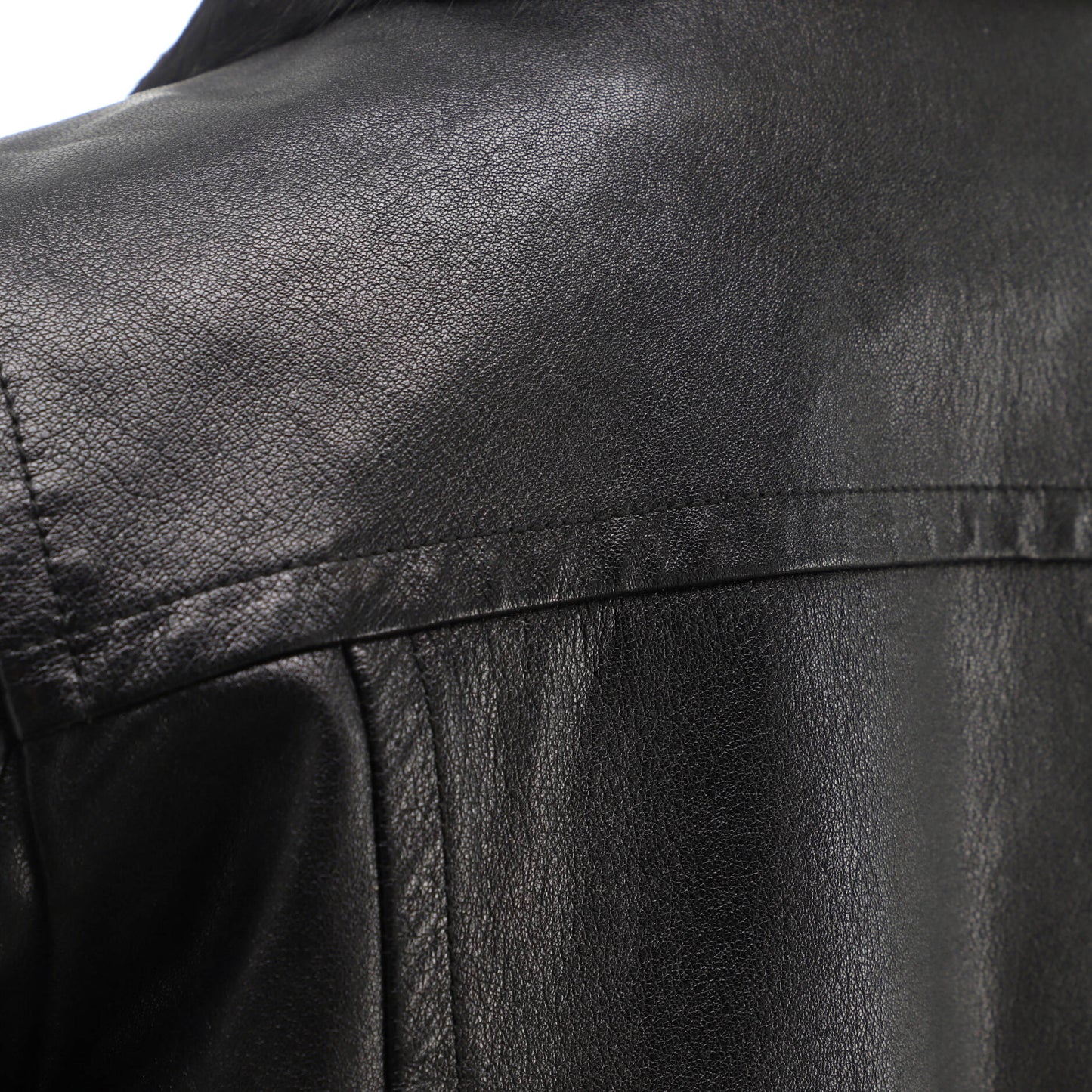 Louis Vuitton Women's Two Pocket Zip Jacket Leather with Fur