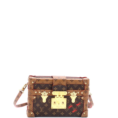 Louis Vuitton Petite Malle Handbag Reverse Monogram Canvas