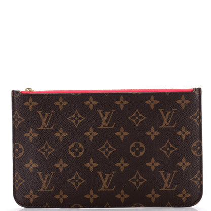 Louis Vuitton Neverfull Pochette Monogram Canvas Large