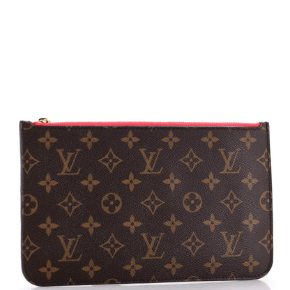 Louis Vuitton Neverfull Pochette Monogram Canvas Large