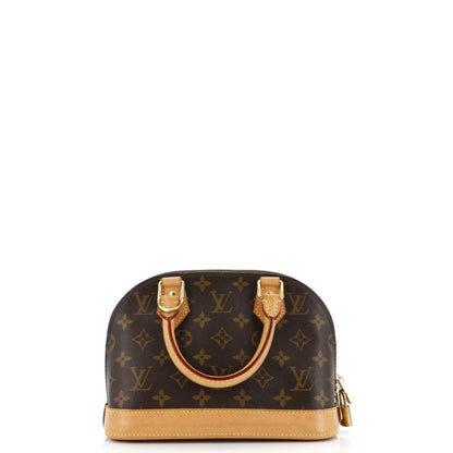 Louis Vuitton Alma Handbag Monogram Canvas BB