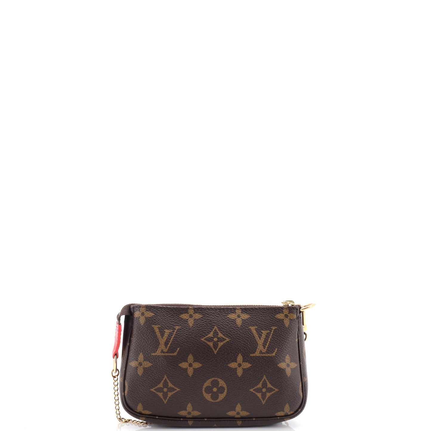 Louis Vuitton Pochette Accessoires Limited Edition Vivienne Xmas Monogram Canvas Mini