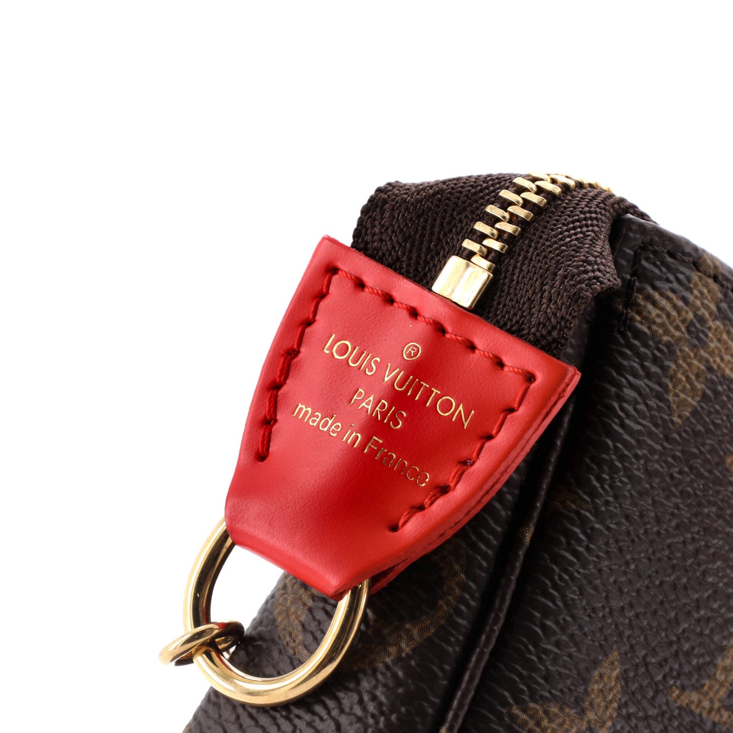 Louis Vuitton Pochette Accessoires Limited Edition Vivienne Xmas Monogram Canvas Mini