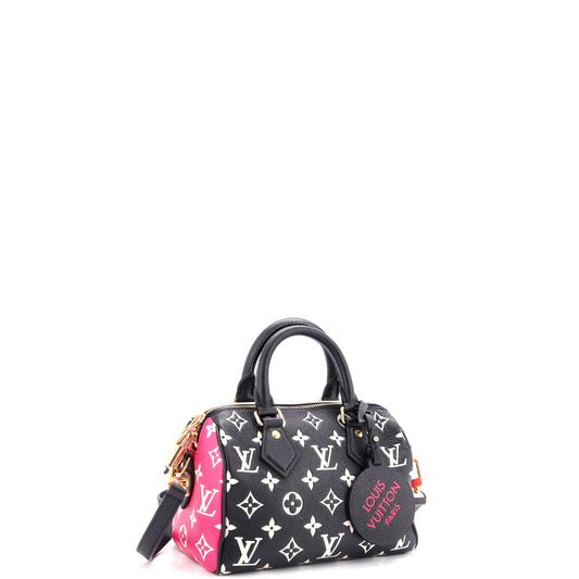 Louis Vuitton Speedy Bandouliere Bag Spring in the City Monogram Empreinte Leather 20