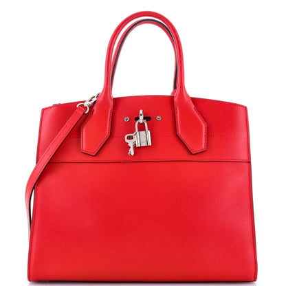 Louis Vuitton City Steamer Handbag Leather MM