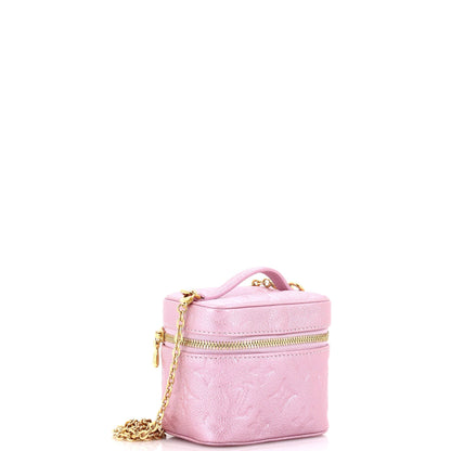 Louis Vuitton Vanity Handbag Empreinte Leather Micro