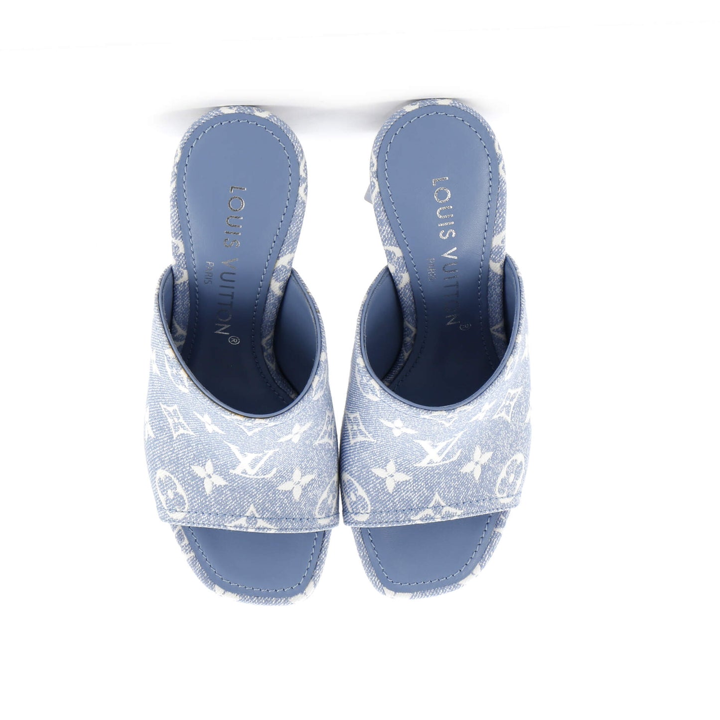 Louis Vuitton Women's Silhouette Mules Monogram Denim