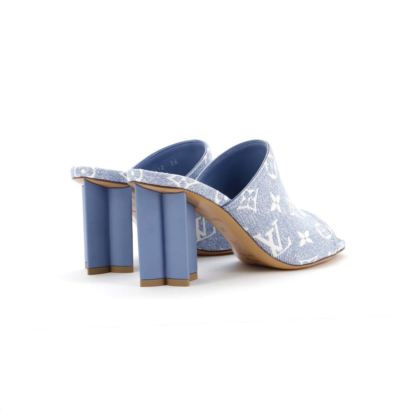 Louis Vuitton Women's Silhouette Mules Monogram Denim