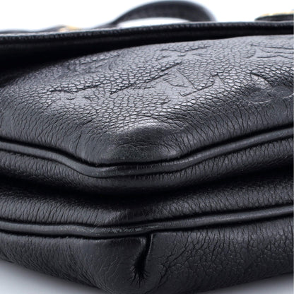 Louis Vuitton Twice Handbag Monogram Empreinte Leather