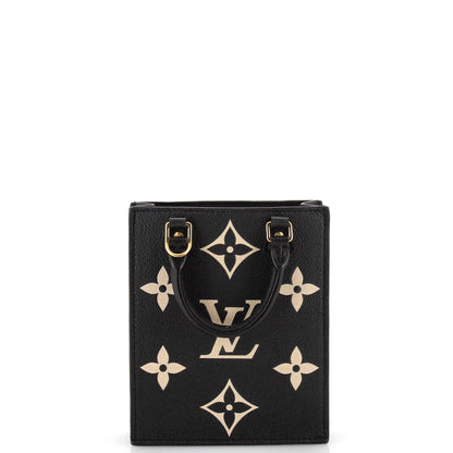 Louis Vuitton Petit Sac Plat Bag Bicolor Monogram Empreinte Giant