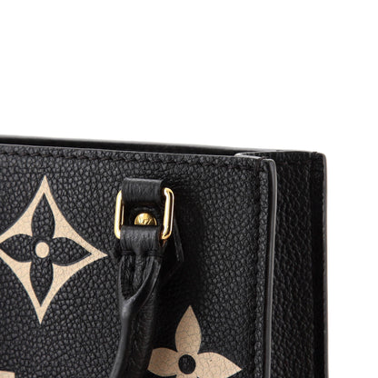 Louis Vuitton Petit Sac Plat Bag Bicolor Monogram Empreinte Giant