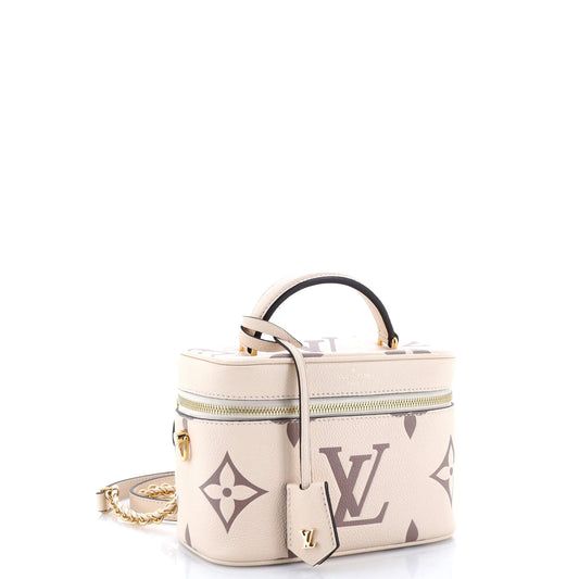 Louis Vuitton Vanity Handbag Bicolor Monogram Empreinte Giant PM