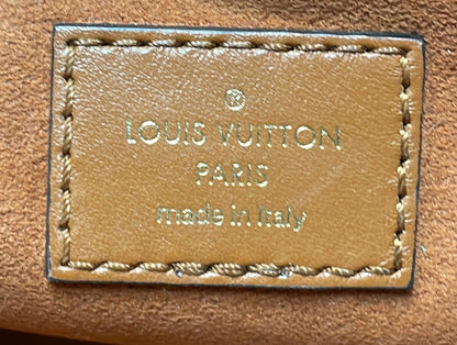 Louis Vuitton Petit Bucket NM Bag Raffia with Leather