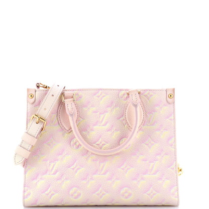 Louis Vuitton OnTheGo Tote Stardust Monogram Empreinte Leather PM