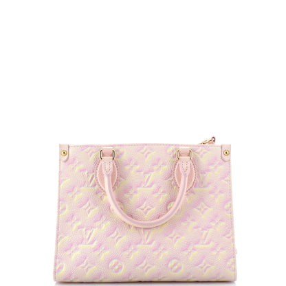 Louis Vuitton OnTheGo Tote Stardust Monogram Empreinte Leather PM