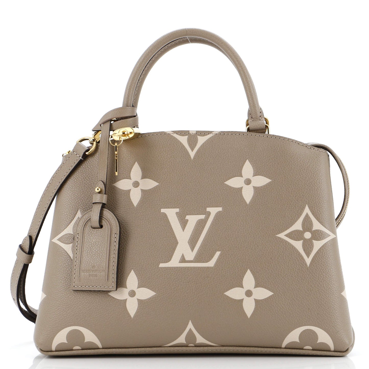 Louis Vuitton Petit Palais Handbag Bicolor Monogram Empreinte Giant