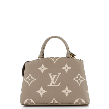 Louis Vuitton Petit Palais Handbag Bicolor Monogram Empreinte Giant
