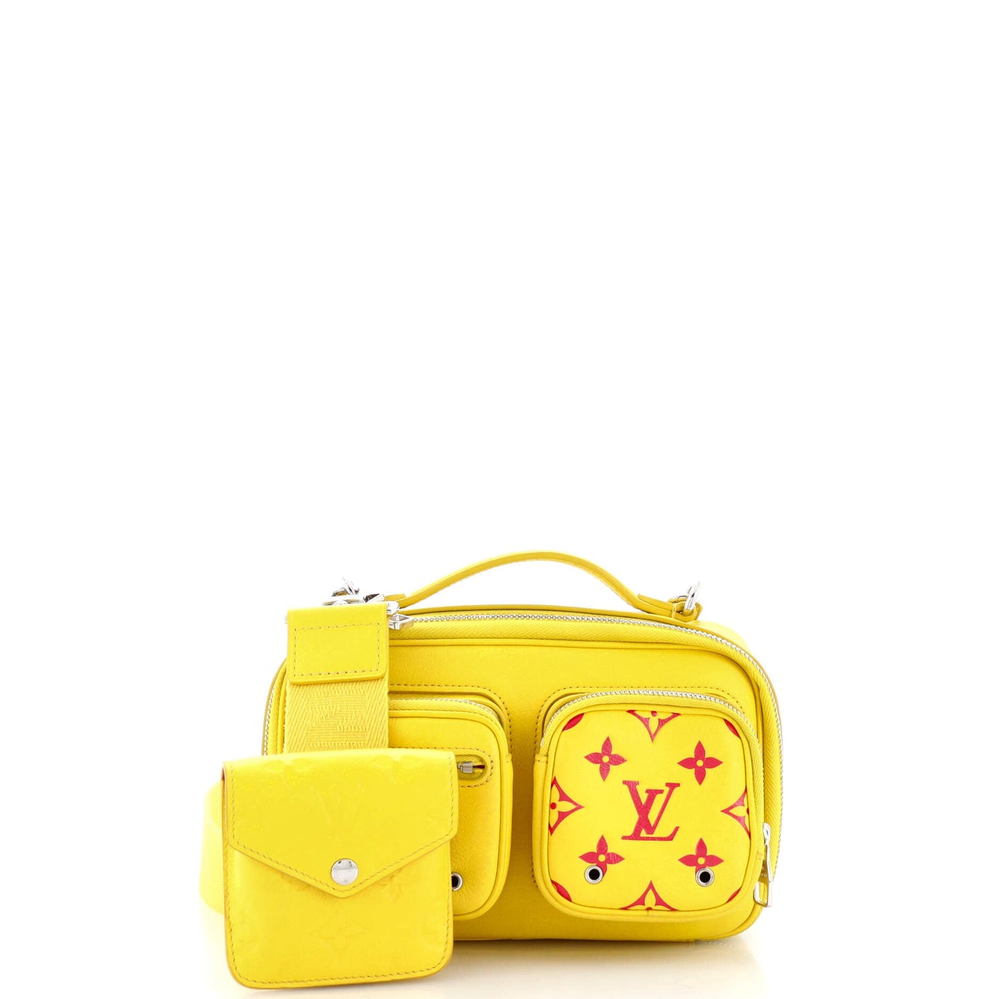 Louis Vuitton Utility Crossbody Bag Calfskin with Embossed Monogram Detail