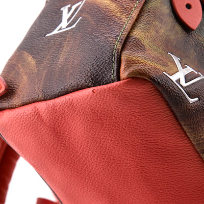 Louis Vuitton Palm Springs Backpack Limited Edition Jeff Koons Da Vinci Print Canvas PM