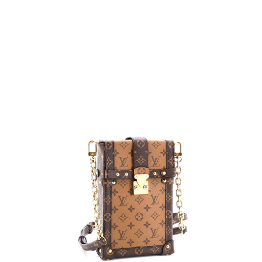 Louis Vuitton Vertical Trunk Pochette Reverse Monogram Canvas
