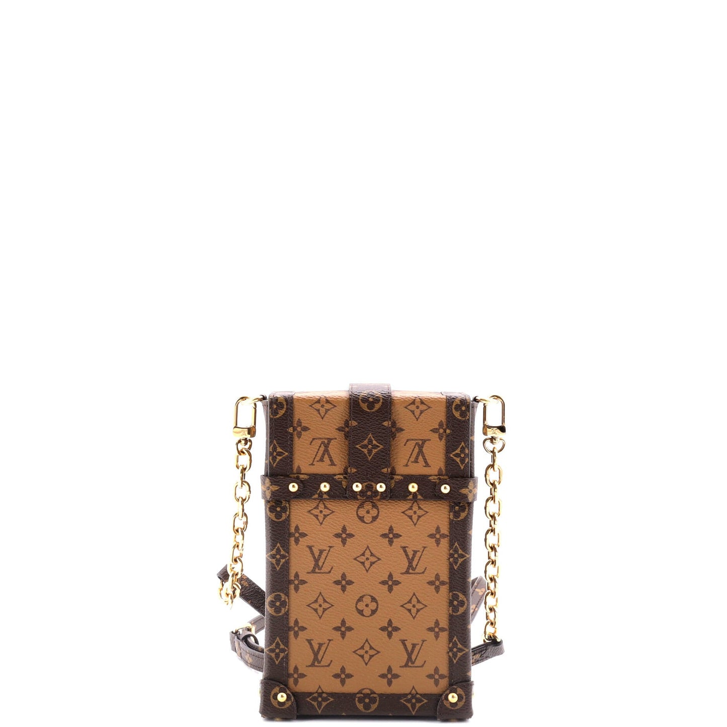 Louis Vuitton Vertical Trunk Pochette Reverse Monogram Canvas