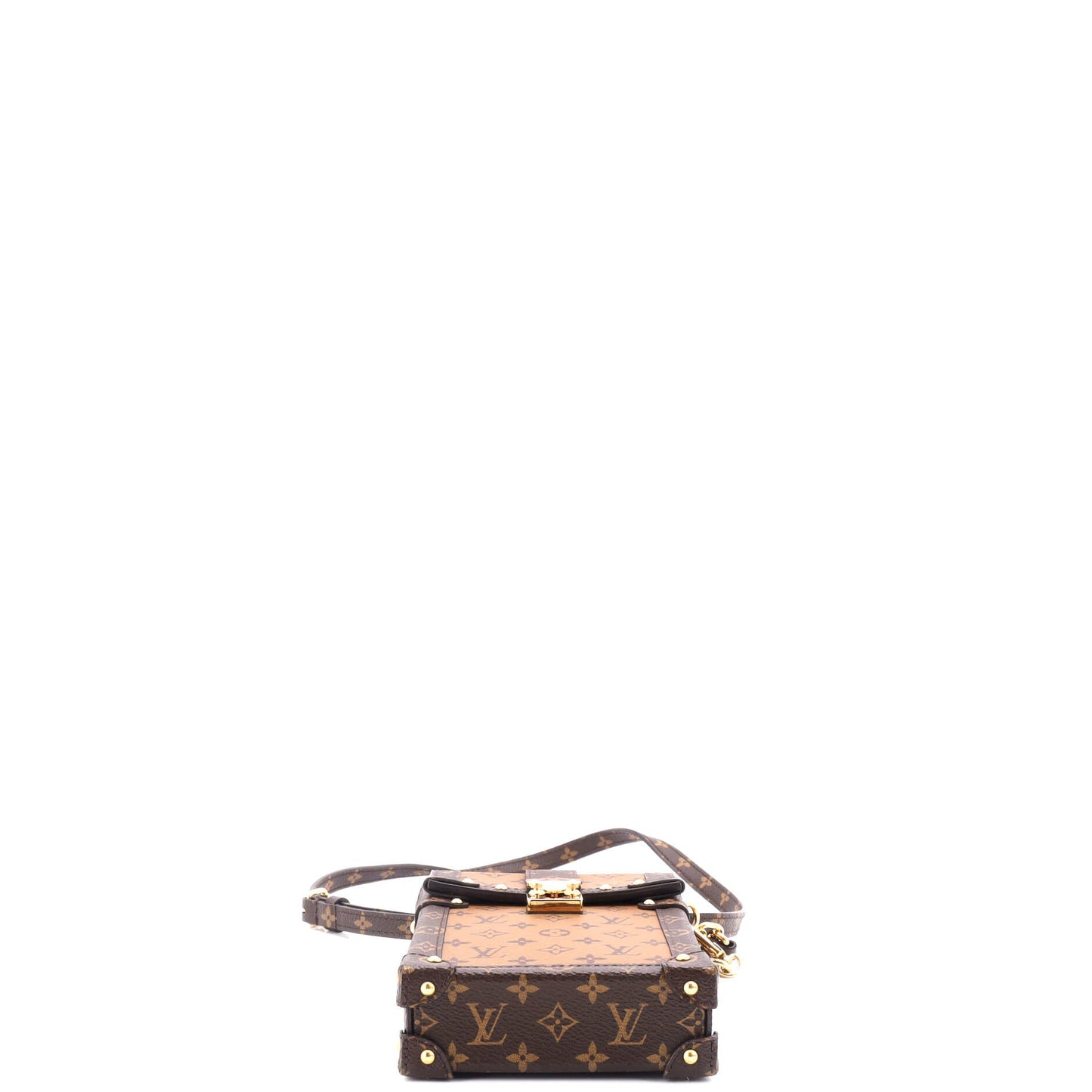 Louis Vuitton Vertical Trunk Pochette Reverse Monogram Canvas