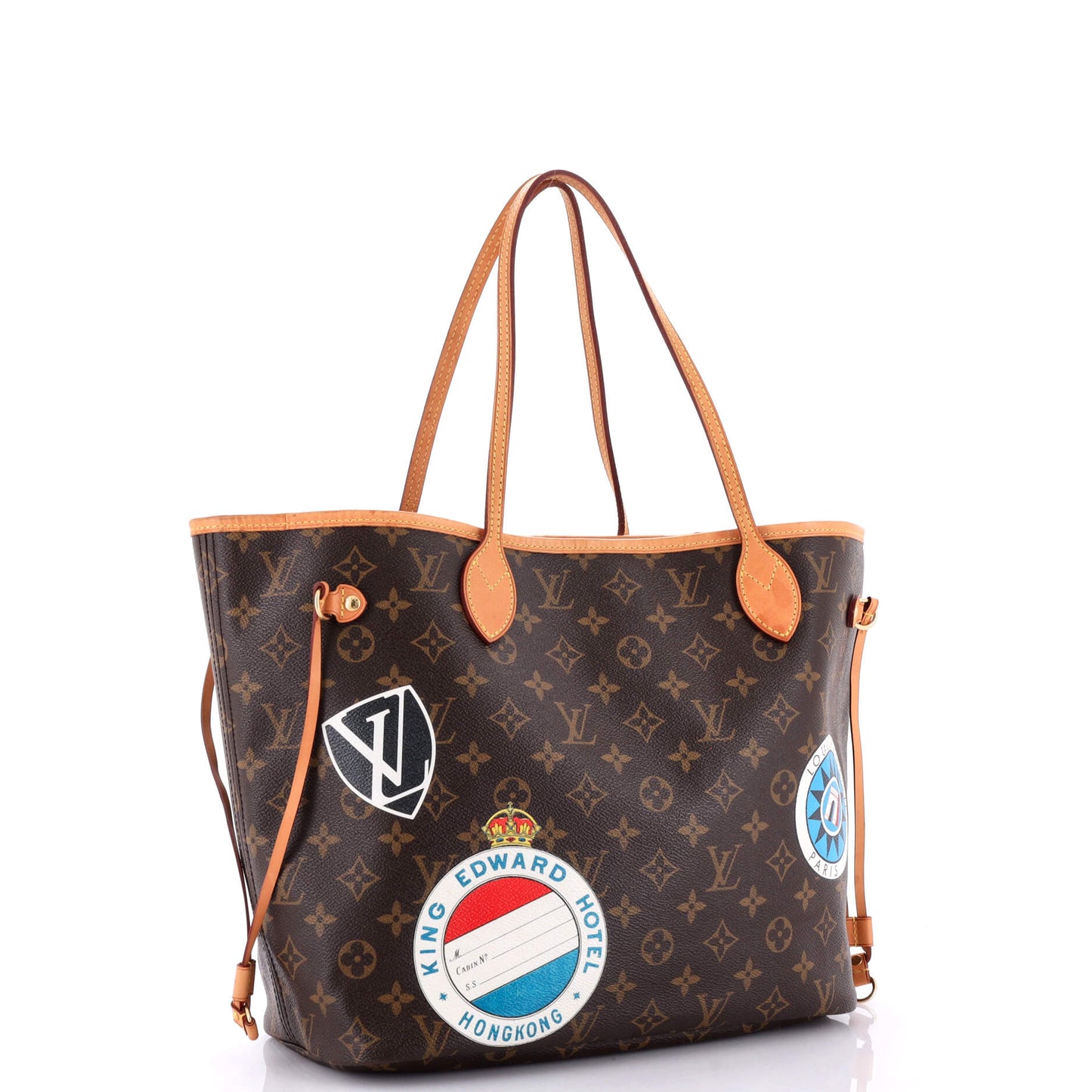 Louis Vuitton Neverfull NM Tote My World Tour Monogram Canvas MM