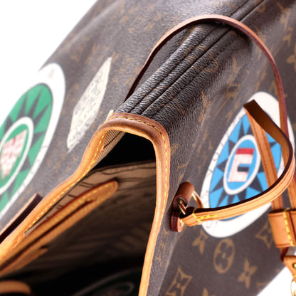 Louis Vuitton Neverfull NM Tote My World Tour Monogram Canvas MM
