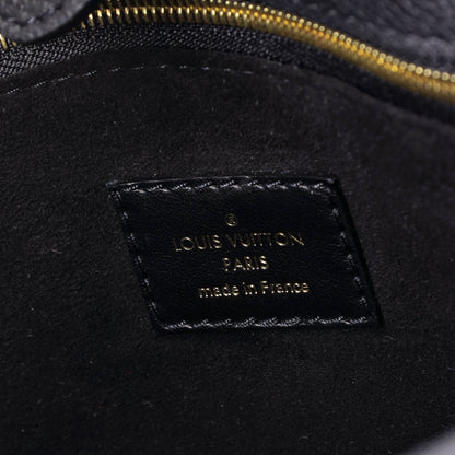 Louis Vuitton On My Side Tote Leather with Monogram Canvas PM