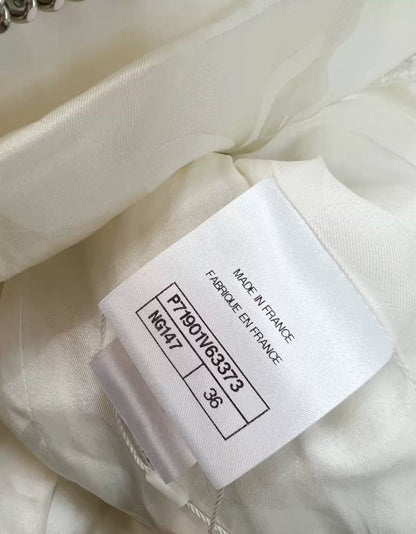 Chanel 22C white jacket size 36