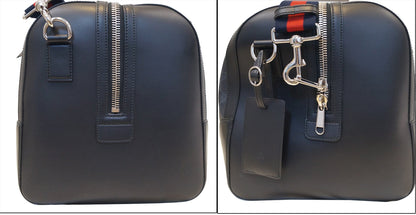 GUCCI Black Soft GG Supreme carry-on Duffle Travel Bag 478323