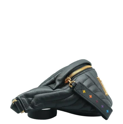 LOUIS VUITTON New Wave Quilted Leather Bumbag Black