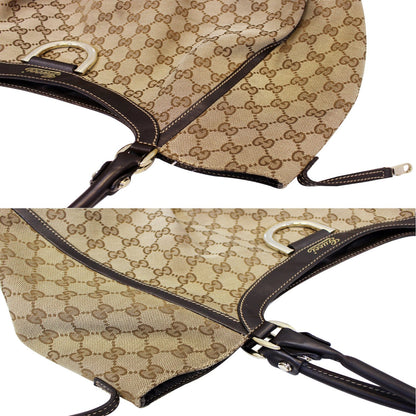 GUCCI Abbey D Ring GG Canvas Large Hobo Bag 189835