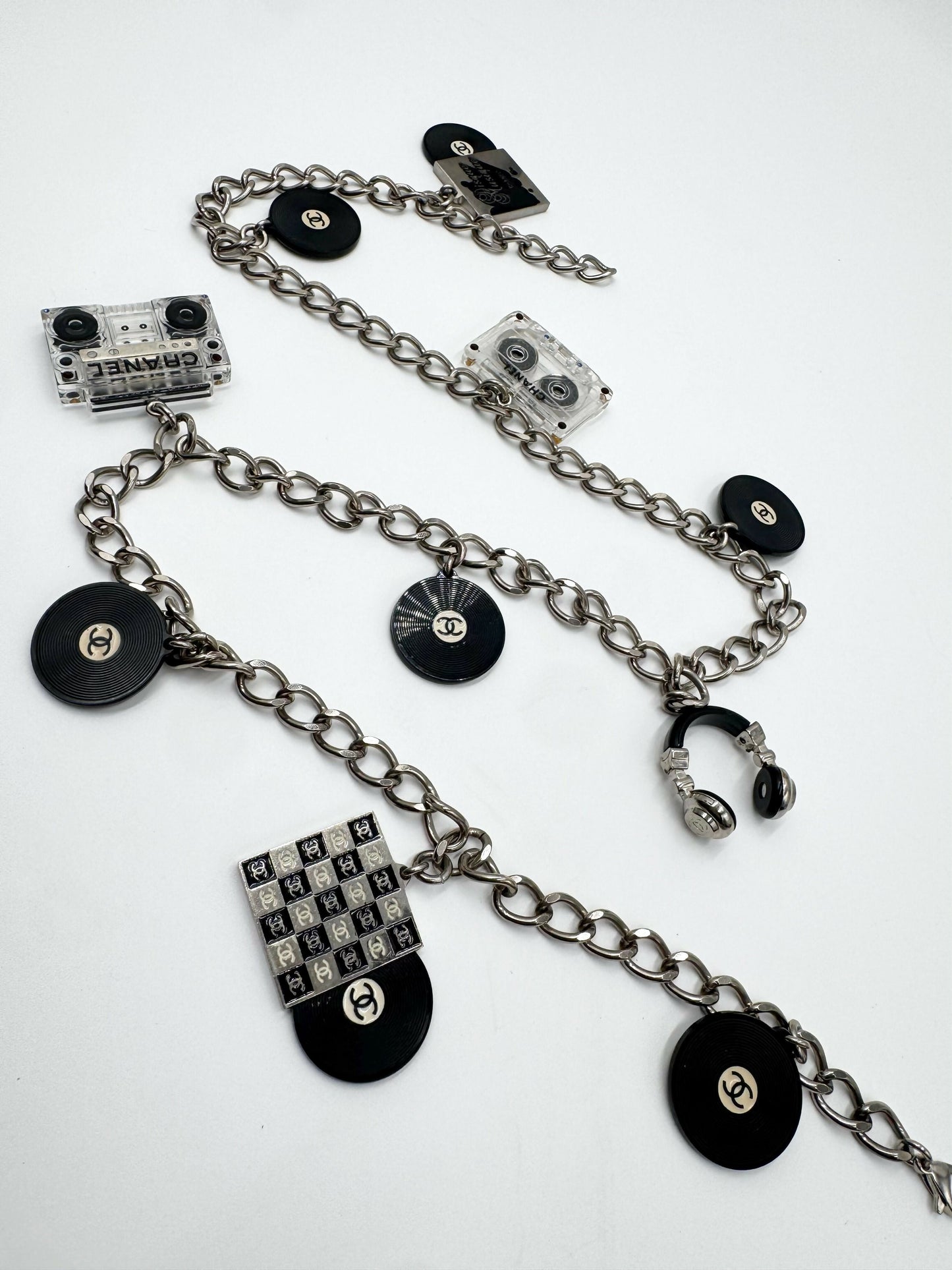 Chanel 2004 Music Motif Chain Necklace Belt