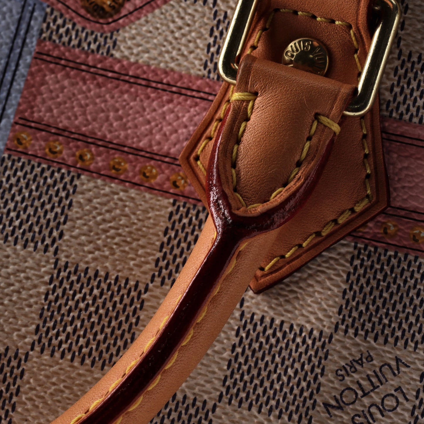 Louis Vuitton Speedy Bandouliere Bag Limited Edition Damier Summer Trunks 30
