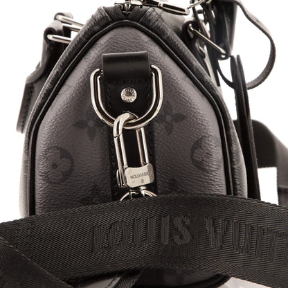 Louis Vuitton Keepall Bandouliere Bag Reverse Monogram Eclipse Canvas 25