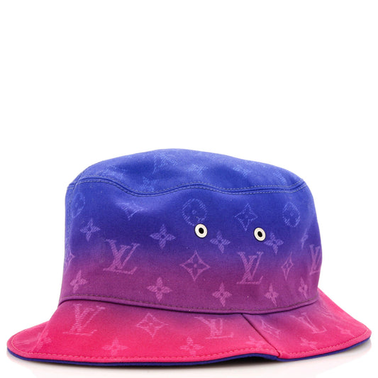 Louis Vuitton Bucket Hat Limited Edition Illusion Monogram Taurillon Leather