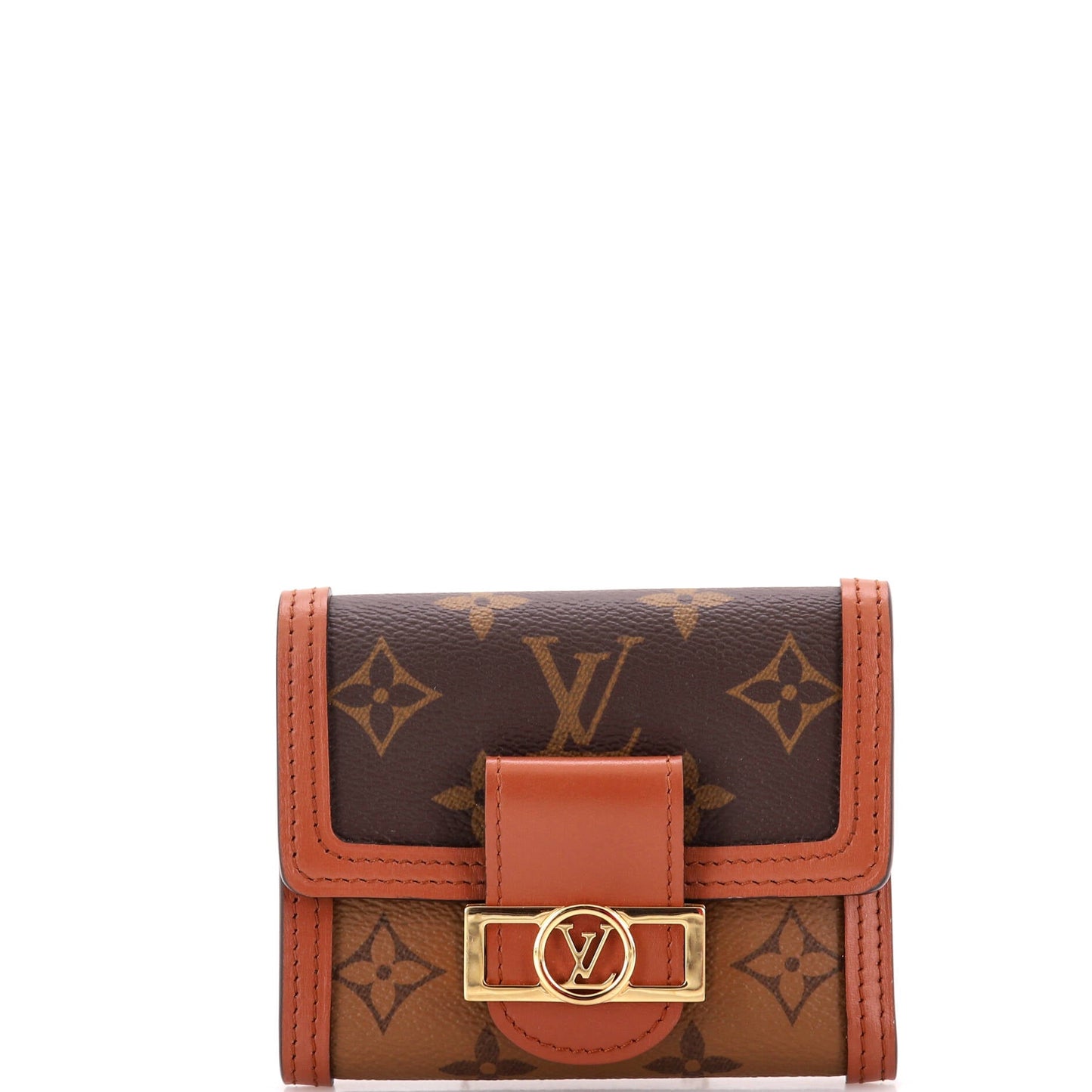Louis Vuitton Dauphine Wallet Reverse Monogram Canvas Compact
