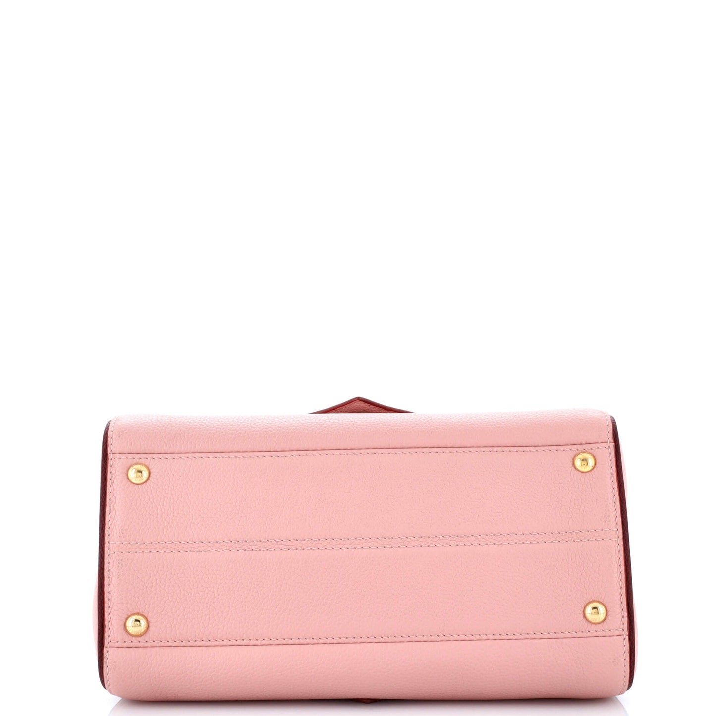 Louis Vuitton Double V Handbag Calfskin with Monogram Canvas