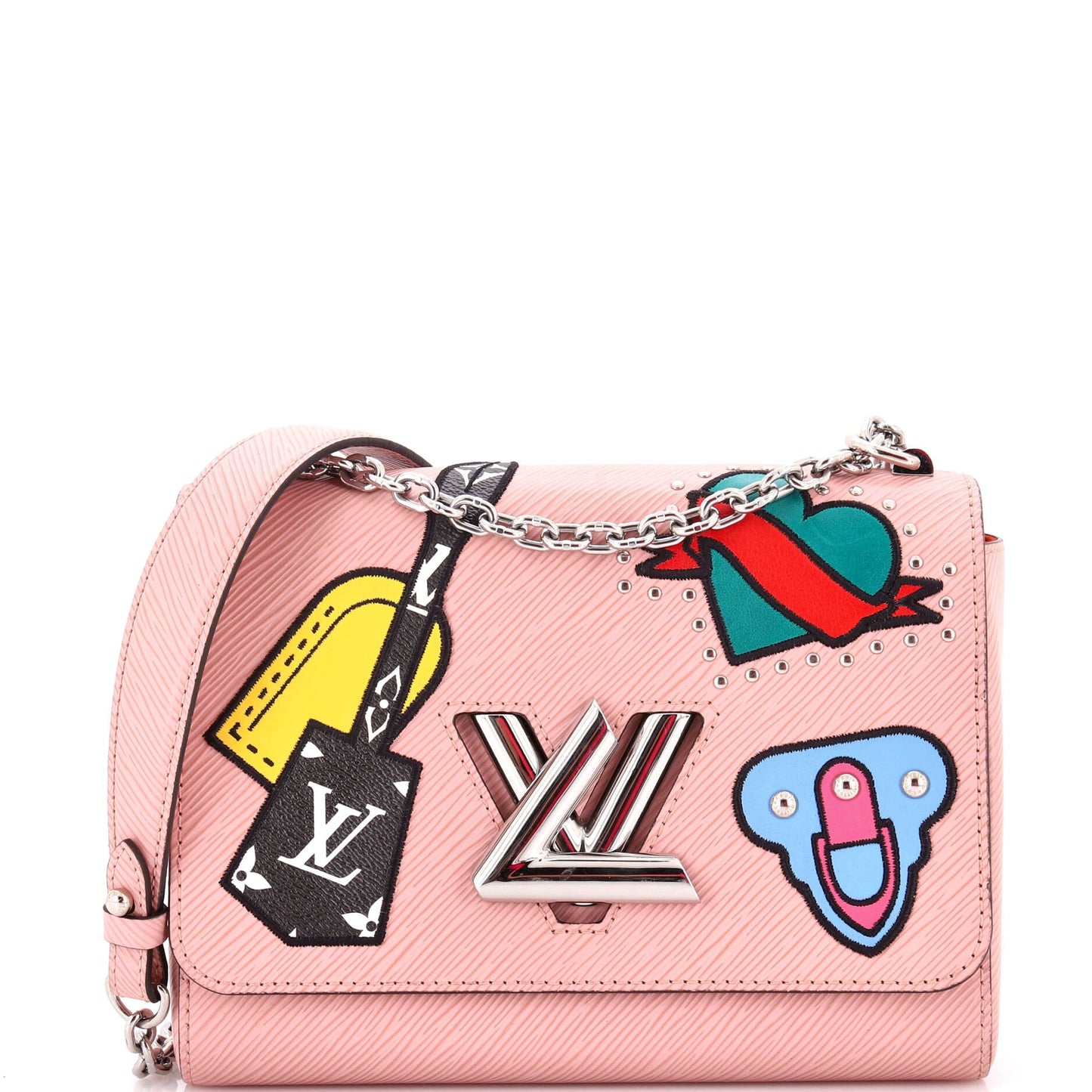 Louis Vuitton Twist Handbag Limited Edition Patches Epi Leather MM