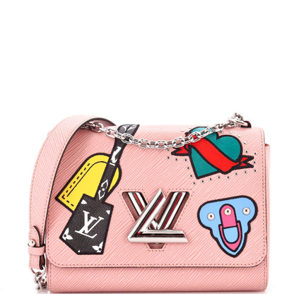 Louis Vuitton Twist Handbag Limited Edition Patches Epi Leather MM