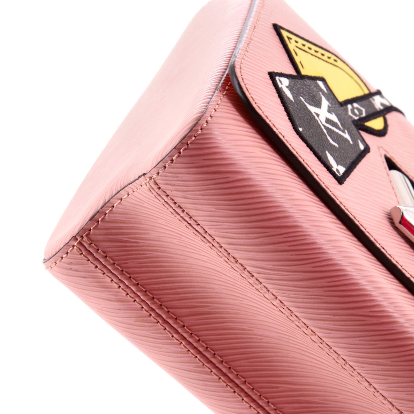 Louis Vuitton Twist Handbag Limited Edition Patches Epi Leather MM