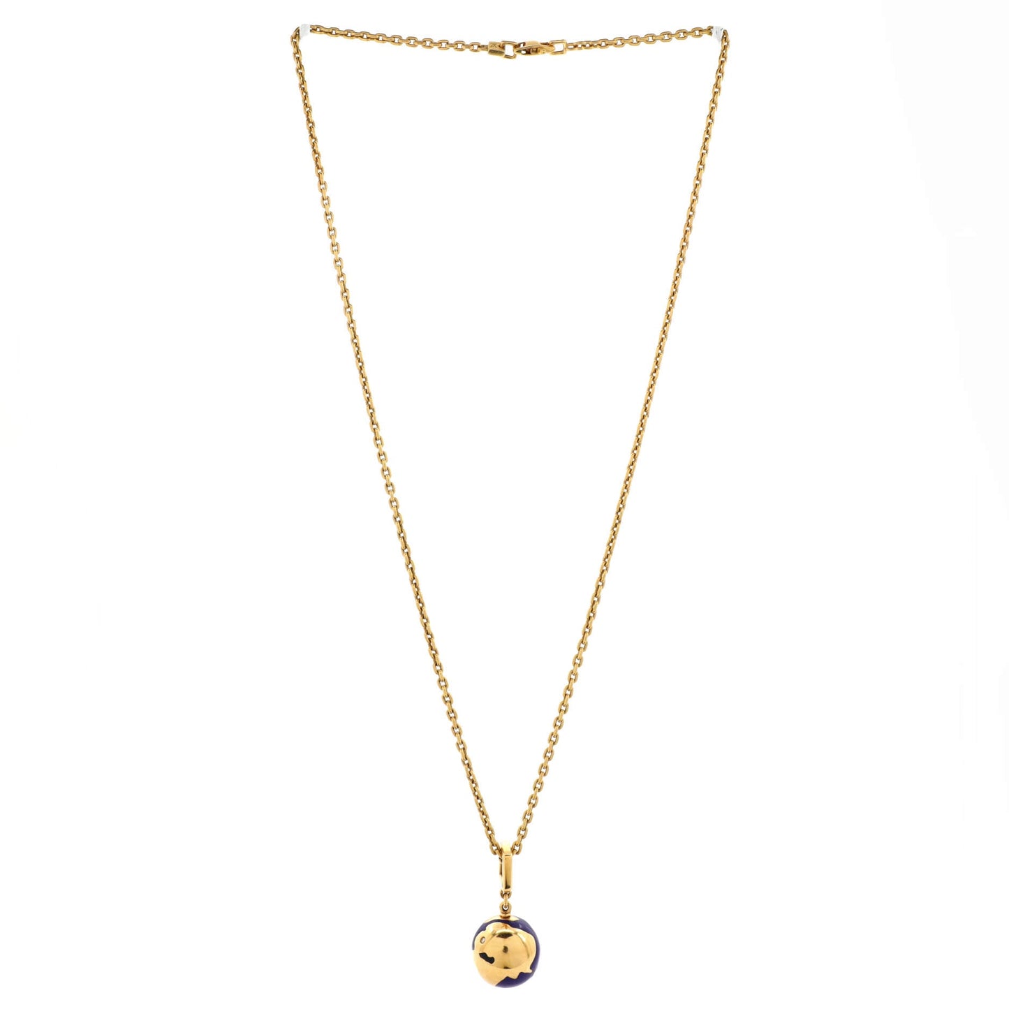 Louis Vuitton Globe Pendant Charm Pendant & Charms 18K Yellow Gold with Enamel and Diamond
