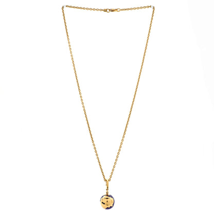 Louis Vuitton Globe Pendant Charm Pendant & Charms 18K Yellow Gold with Enamel and Diamond