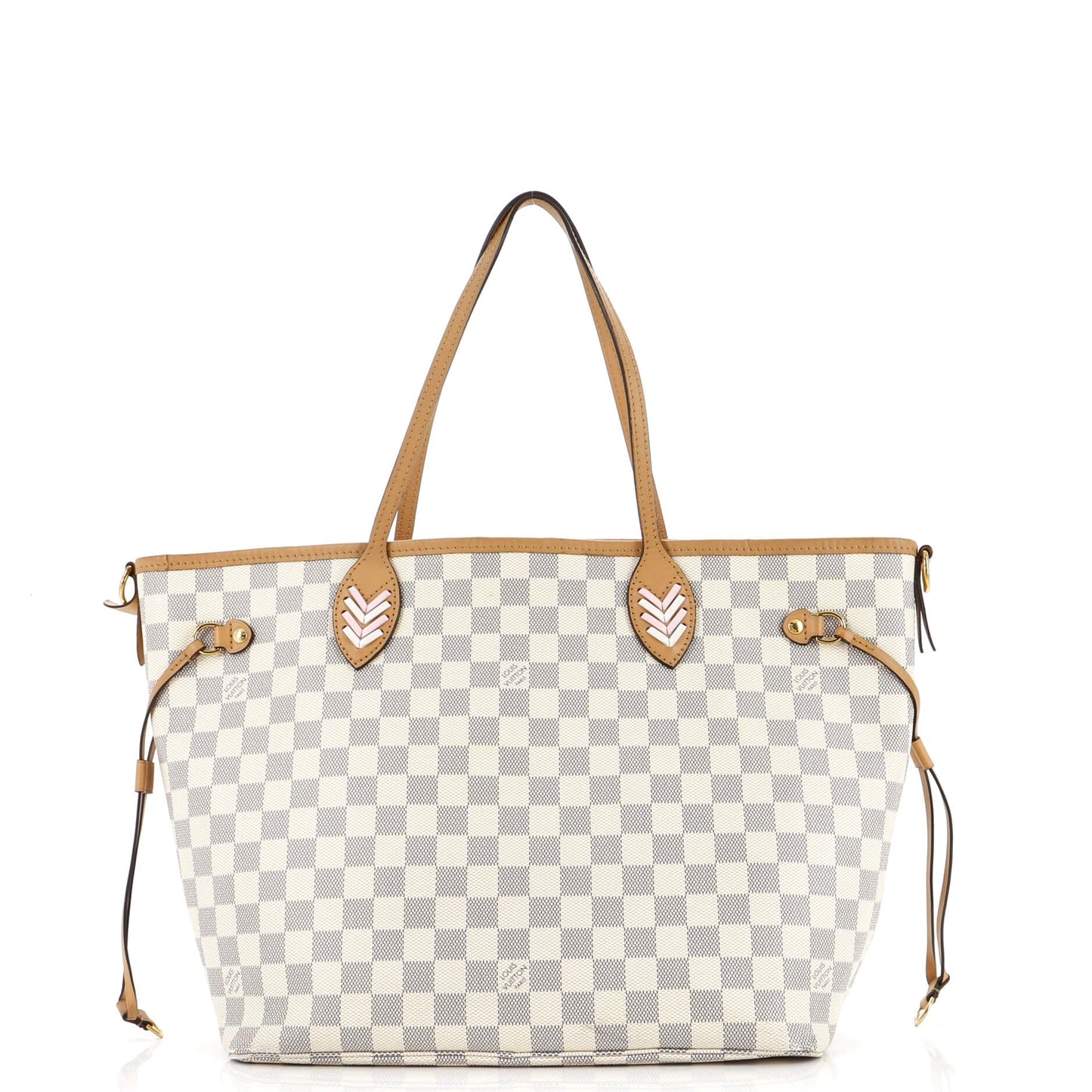 Louis Vuitton Neverfull NM Tote Damier with Braided Detail MM