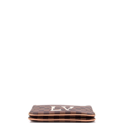 Louis Vuitton Double Zip Pochette Damier